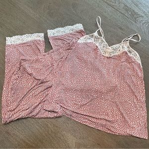 SOMA Embraceable Signature Pajamas Sleepwear Pink Cream  XS